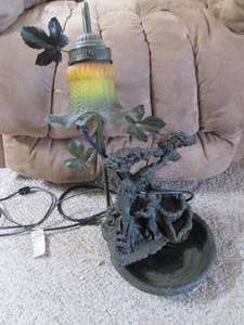 Garden fountain electric lamp...