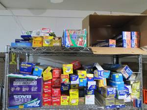 Large quantity of foil cling wrap a...