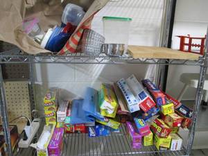Large quantity of wax paper, trash ...