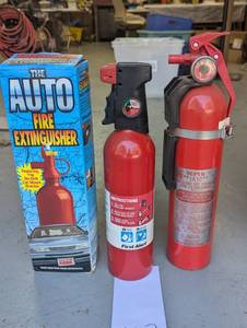 Trio of household fire extinguishers