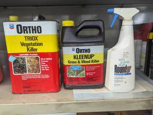 Outdoor weed, grass and vegetation chemicals