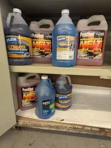 Multiple gallons of Windshield  fluids