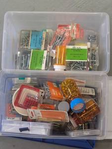 (2) Organizer Bins containing a var...