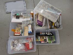 Multiple Bins containing a large va...