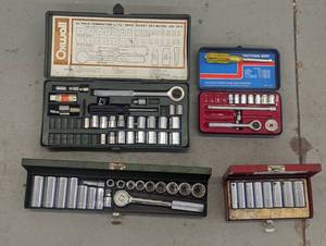 Assortment of misc socket sets may...