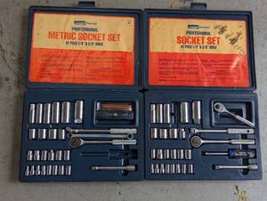 38 SAE and Metric Socket sets eac...
