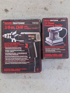 New in boxes Craftsman 38 Drill a...
