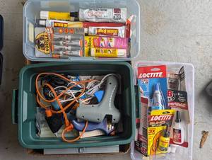 Hot glue guns with a Large lot of a...