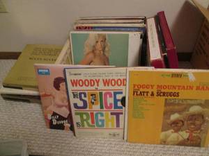 Crate of miscellaneous LPs and box ...