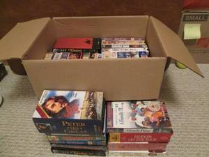 VHS tape lot. About 50 tapes includ...