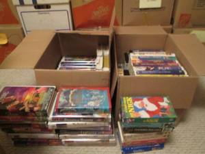 Large VHs tape lot around 80 tapes...