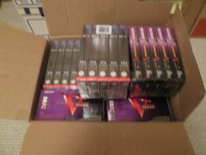 70 blank premium grade VHS tapes...