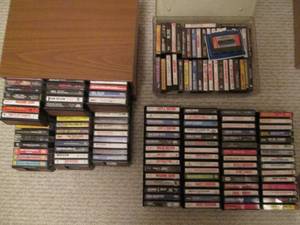 Large lot of cassette tapes around ...