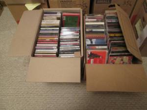 Lot of music CDs. About 320 disks...