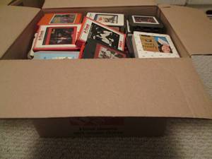 Mystery box of 8 track tapes...