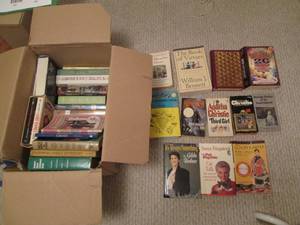 Box of educational books and some c...