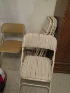 6 folding chairs...