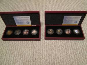 2 2010 Kennedy half dollar set of 4...