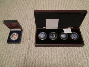 American Eagle Silver dollar and a ...