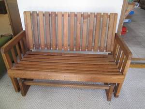 Wooden rocking bench 48 x 26 x 36...