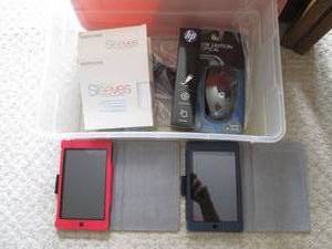 2 Amazon Kindles, USB keyboard mous...