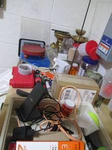 Storage room corner contents...