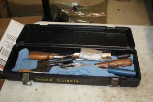 lot 106 image: Assorted Woodworking Chisels with Case