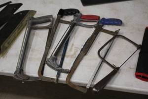 lot 117 image: Lot of (5) Assorted Hacksaws