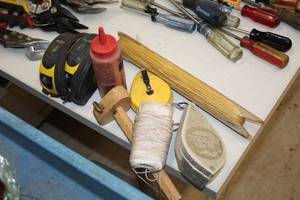 lot 138 image: Assorted Straight Line, Chalk Line Tools, Accessories