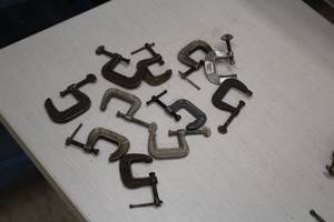 lot 149 image: Lot of (11) C-Clamps 1-1-14-grip