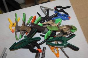 lot 164 image: Lot of  Assorted Spring Clamps