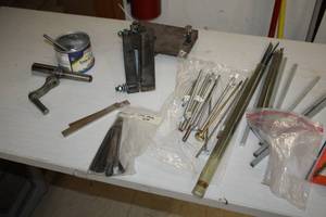 lot 162 image: Lot of  Assorted Machining Parts, Clamp Handle, Round  Square Stock