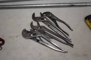 lot 211 image: Lot of (5) Assorted Channel Lock Wrenches