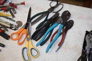 lot 216 image: Lot of (10) Assorted Scissors and Snips