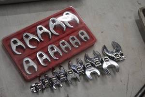 lot 244 image: Lot of (2) Crows Foot Wrench Sets