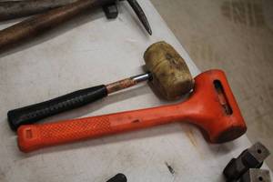 lot 255 image: Rubber Mallet and Plastic Mallet