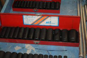 lot 273 image: Fractional 12-drive Professional Deep Well Impact Socket Set 13-piece ATD-4401 with Case