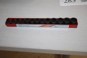 lot 282 image: 38-drive Professional Metric Impact Socket Set 13-piece ATD-2301 with Case