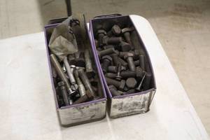 lot 334 image: Lot of (2 Bins) Hardware - Assorted Nuts, Bolts and Screws