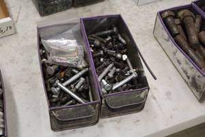 lot 337 image: Lot of (2 Bins) Hardware - Assorted Nuts and Bolts