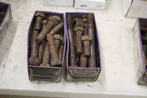 lot 339 image: Lot of (2 Bins) Hardware - Assorted Nuts and Bolts