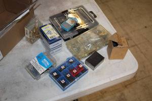 lot 349 image: Lot of (1 Box) Assorted Hardwares - Screws, Hooks, Nuts, Bolts