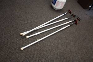 lot 27 image: Lot of (4) Zipwall 12 Wall Supports
