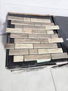 60 sheets Driftwood interlocking mosiac tile
