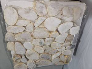 18 sheets Dorado pebble tumbled mosiac tile