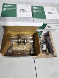 5 passage wave door levers satin nickel