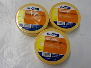 3 Rolls Shurtage Cloth Duct Tape 1.88 x 60.1 yards