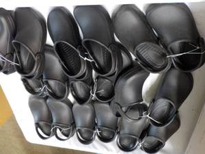 9 pair new size 535 Black Clogs