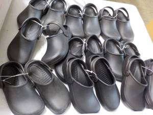 9 pair new size 535 Black Clogs