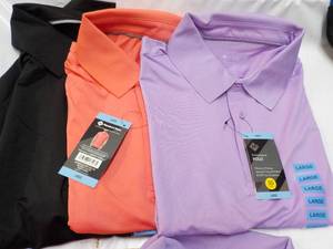 3 size Mens Large Members Mark various colors Polos
